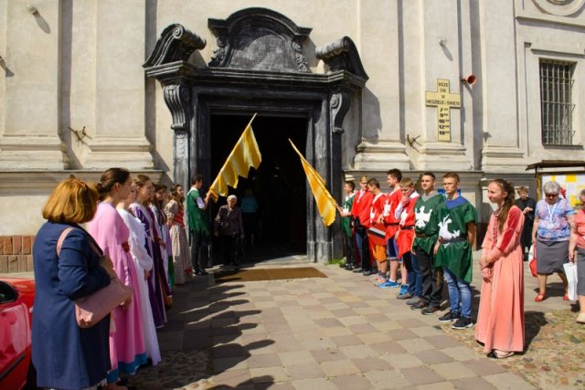 Przemarsz uczestników Jubileuszu 100-lecia Jagiełły